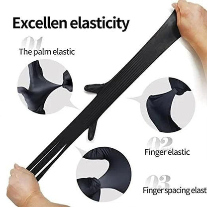 Disposable Nitrile Non- Slip Anti - Scratch Gloves